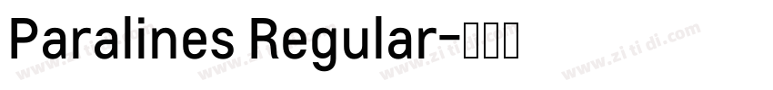 Paralines Regular字体转换